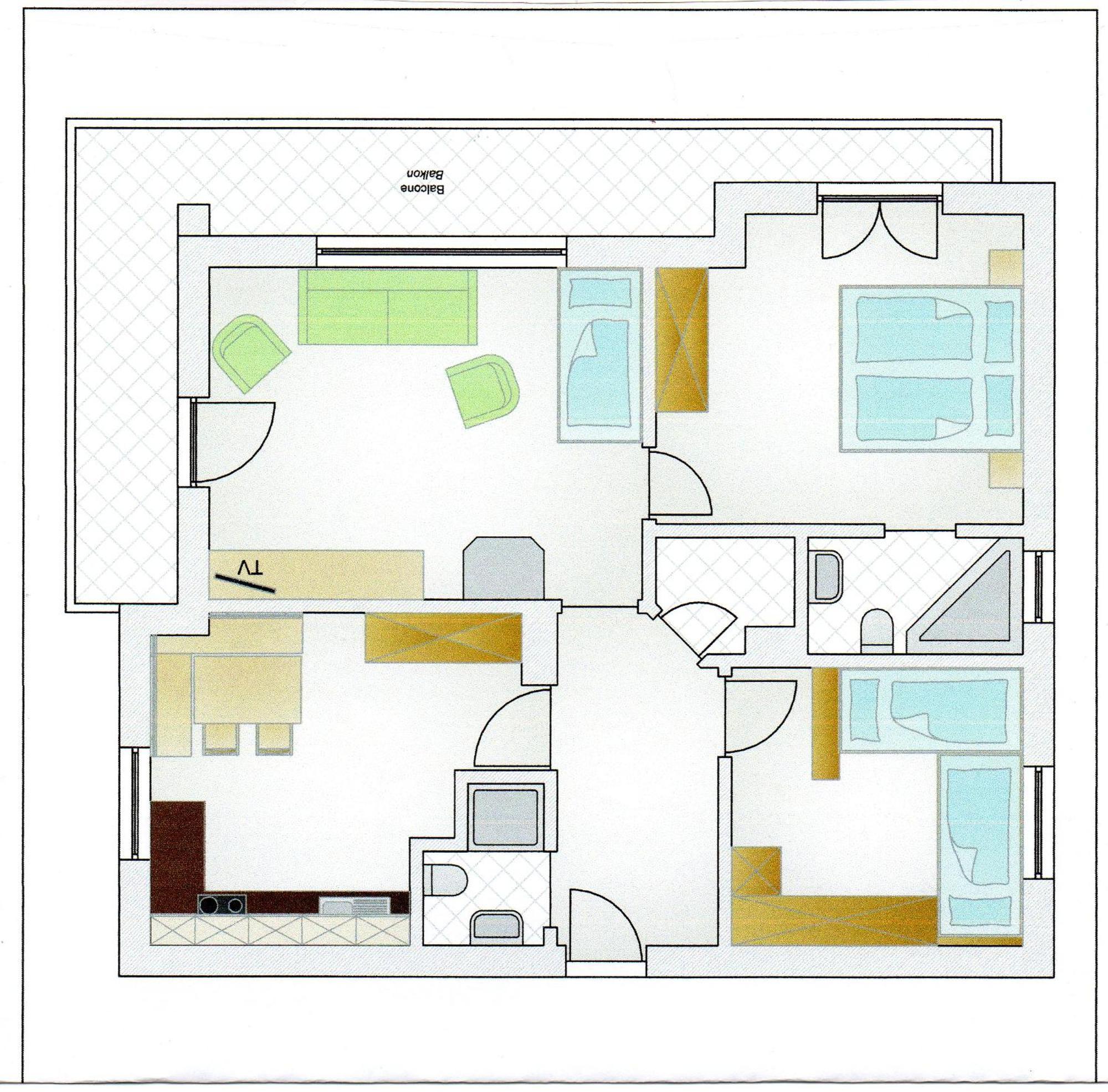 Apartments Brunella La Villa  Pokój zdjęcie